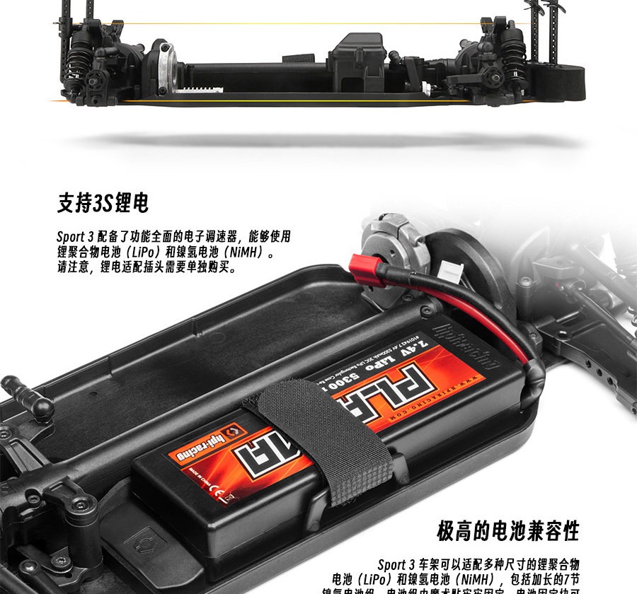 HPI 1/10 奥迪Audi e-tron Vision GT RC遥控漂移平跑车 160202