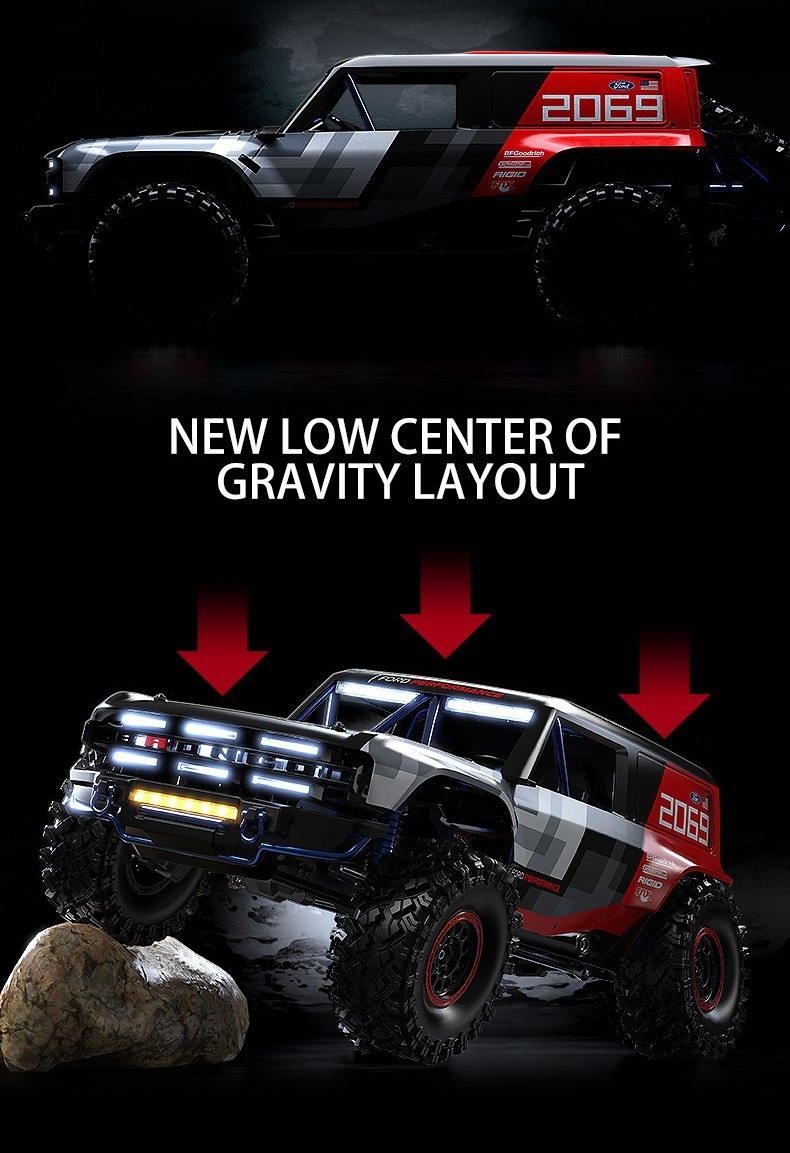 MJX跨境新品H8P全比例1:8攀爬车2.4G四驱越野遥控车RC车模型