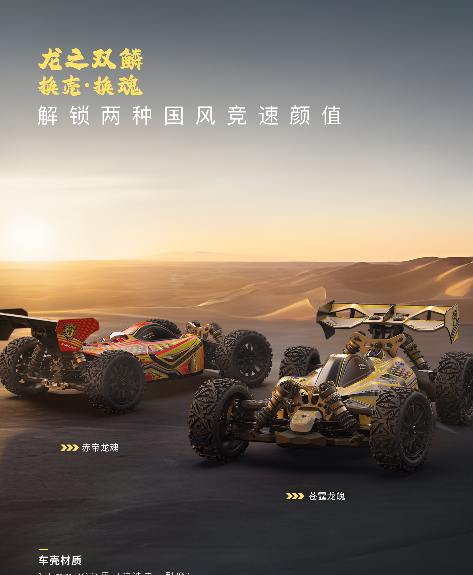 雷拉洛DSK龙鳞骑士1/8电越无刷6S动力竞赛级专业电越BUGGY遥控车