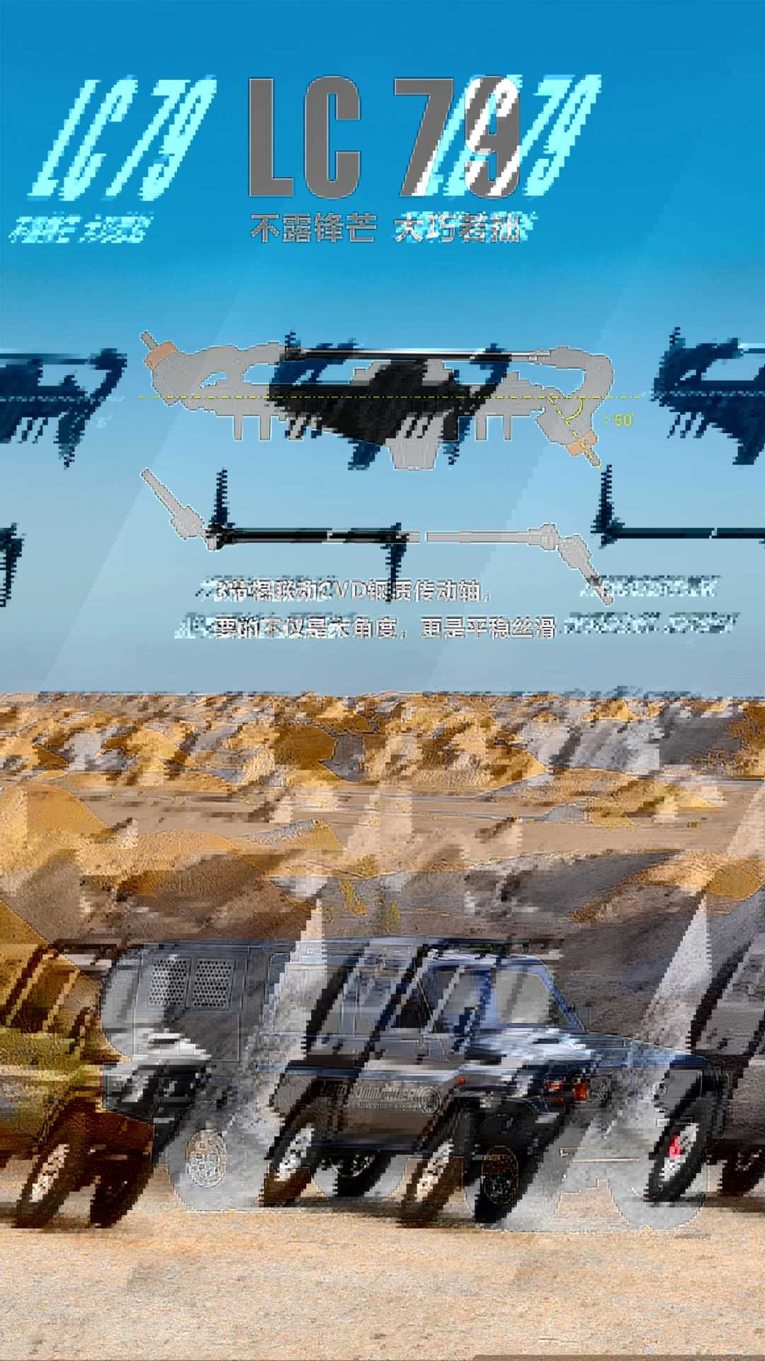 1/10遥控攀爬车EX86160指挥者LC79仿真越野车RC电动模型玩具车