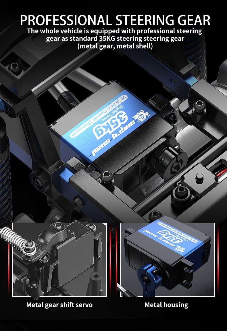 MJX跨境新品H8P全比例1:8攀爬车2.4G四驱越野遥控车RC车模型