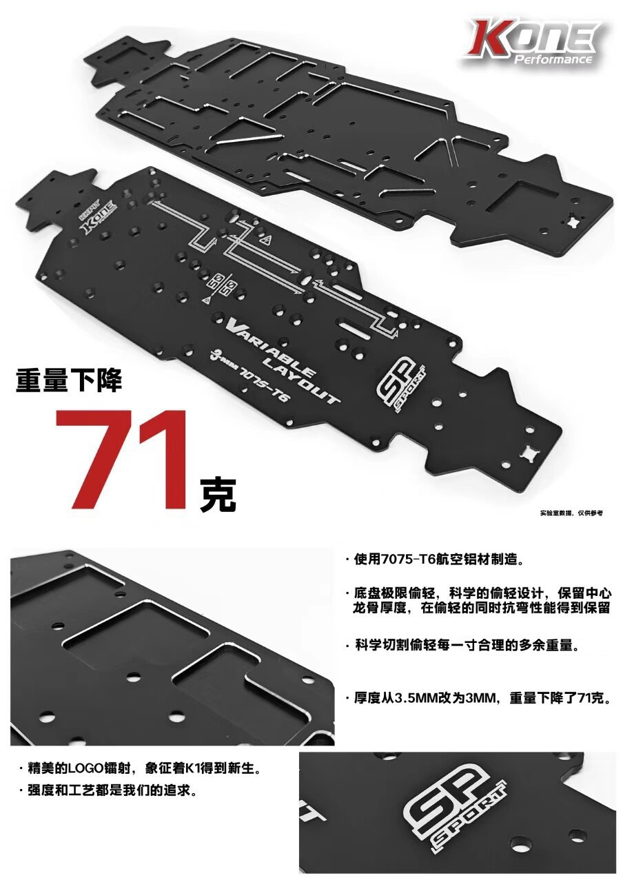 KKPIT K1 V2越野车1/8竞速短卡1/10 RC遥控车电动四驱模型玩具