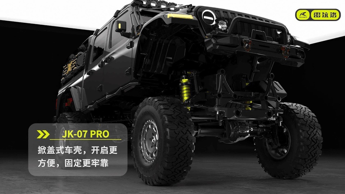 雷拉洛JK07 Pro 1/7攀爬车RC遥控车电动四驱无刷仿真越野车模型