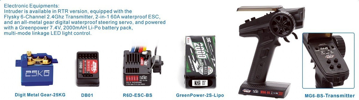 瑞泰RGT EX86020 1:10 LC71入侵者遥控电动攀爬仿真越野RC模型车