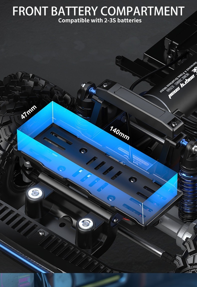 MJX跨境新品H8P全比例1:8攀爬车2.4G四驱越野遥控车RC车模型