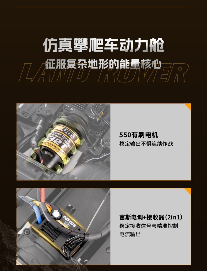 FMS 1/10大骆驼杯FCX10攀爬车彷真路虎RC遥控模型车电动越野车