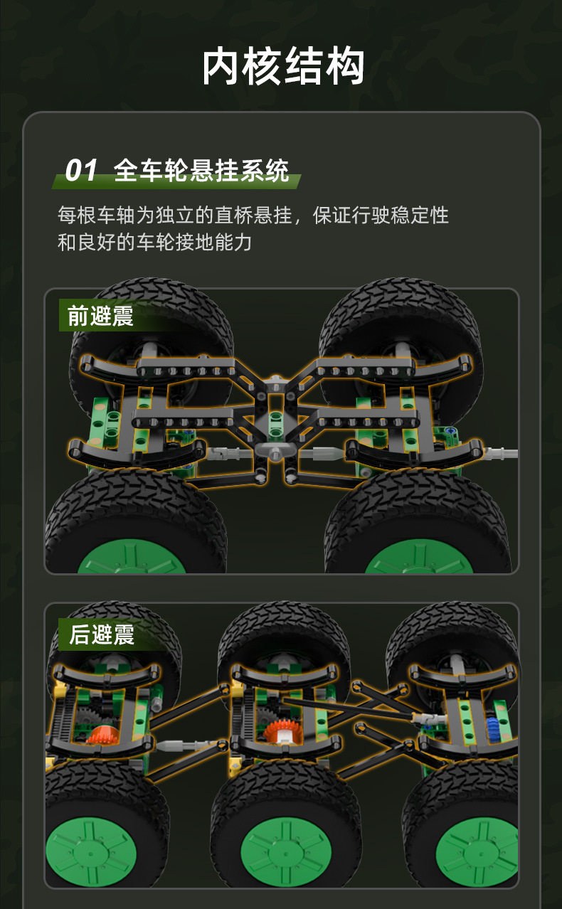 C56031双鹰积木东风21d反舰弹道导弹高难度兼容乐高拼装男孩玩具
