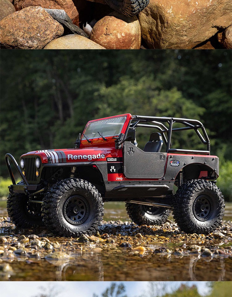 AXIAL 1/10 SCX10 03008V2 三代仿真吉普CJ-7 遥控攀爬车越野车