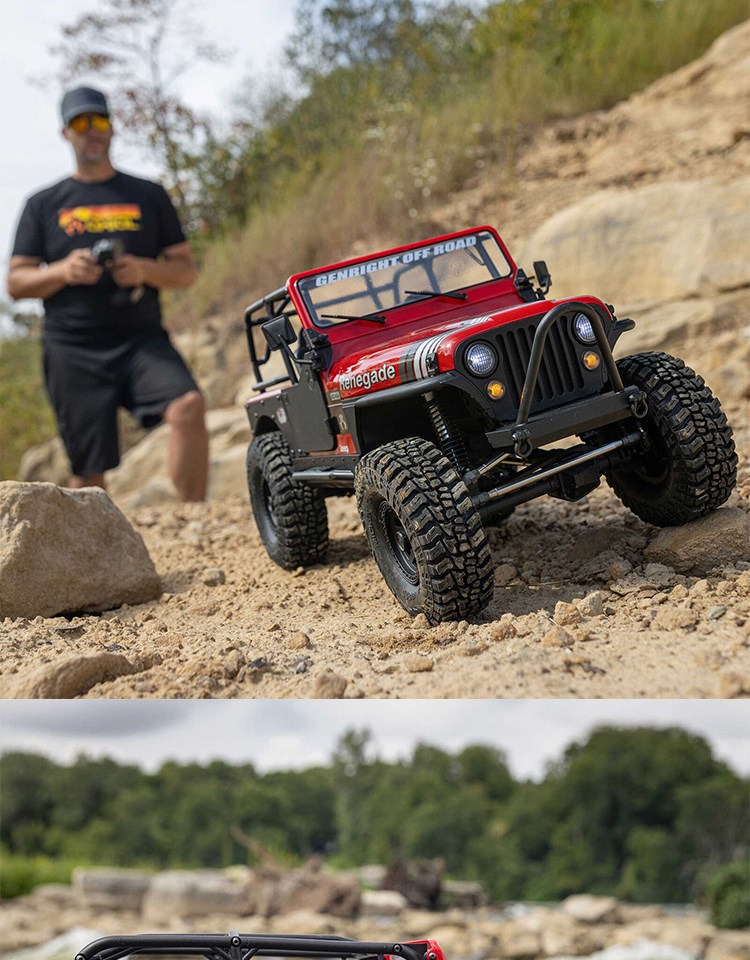 AXIAL 1/10 SCX10 03008V2 三代仿真吉普CJ-7 遥控攀爬车越野车