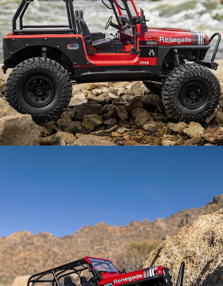 AXIAL 1/10 SCX10 03008V2 三代仿真吉普CJ-7 遥控攀爬车越野车