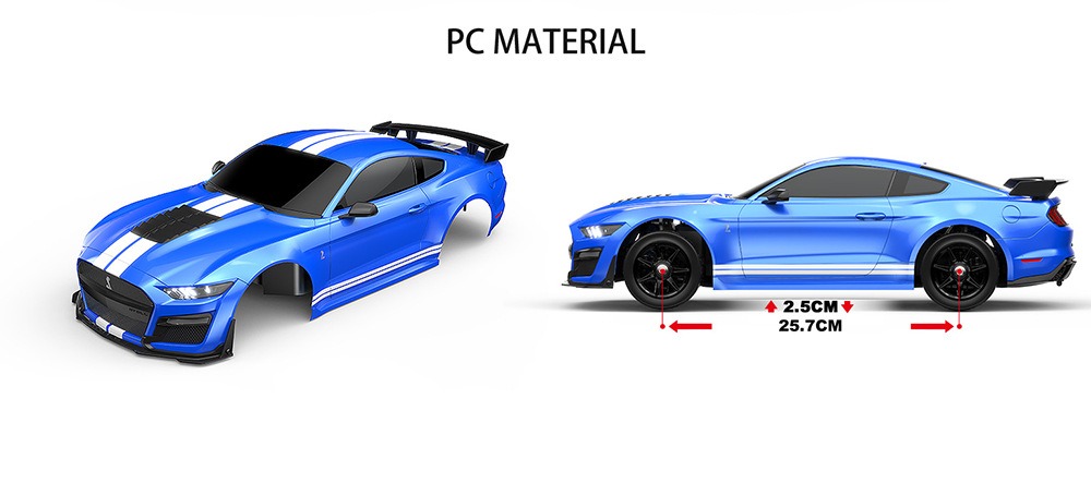 MJX 10306全比例1:10 福特野马GT500漂移车拉力平跑RC 遥控模型车