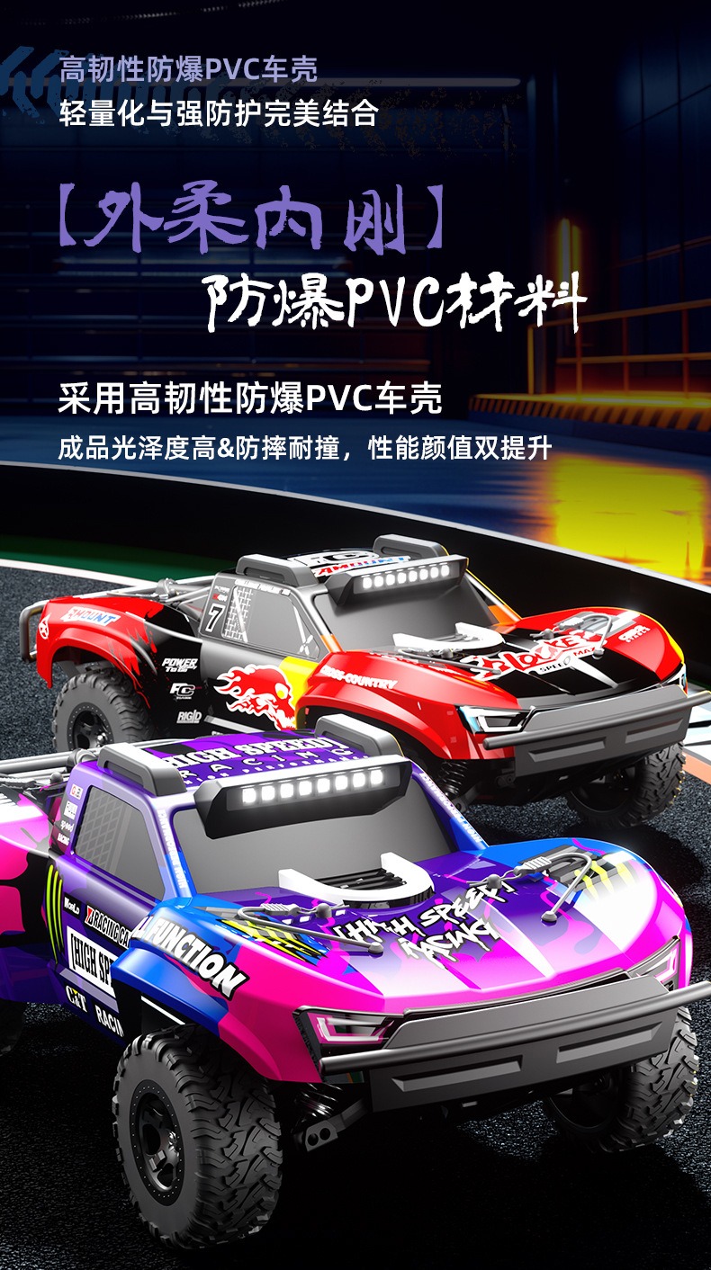 JJRC仿真全比例高速遥控赛车避震耐摔全地形遥控越野车成人玩具