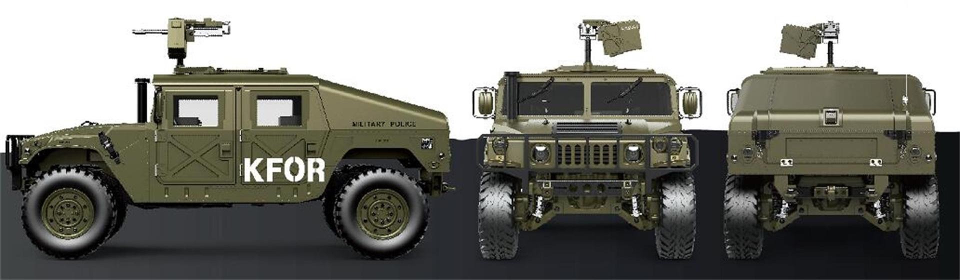 恒冠1/10 美国4x4车P408高仿真四驱高速车金属底盘敞篷悍马遥控车