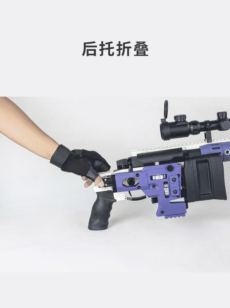 捷鹰MSR狙击枪尼龙仿真AWM抛壳软弹枪手动拉栓成人吃鸡模型玩具枪