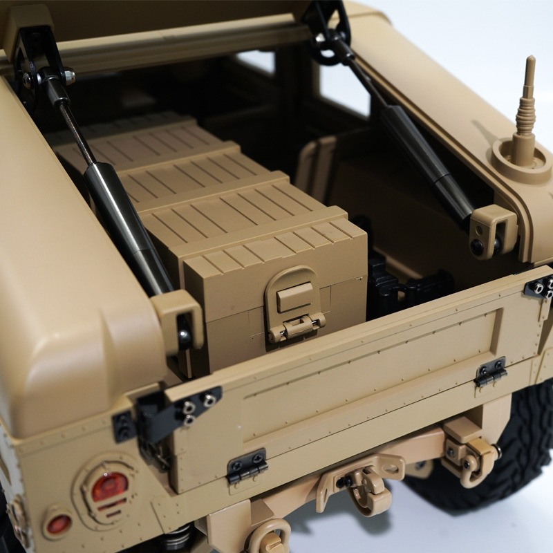 军用卡车1/10仿真模型4*4军卡P408恒冠悍马越野RC高档遥控车声光