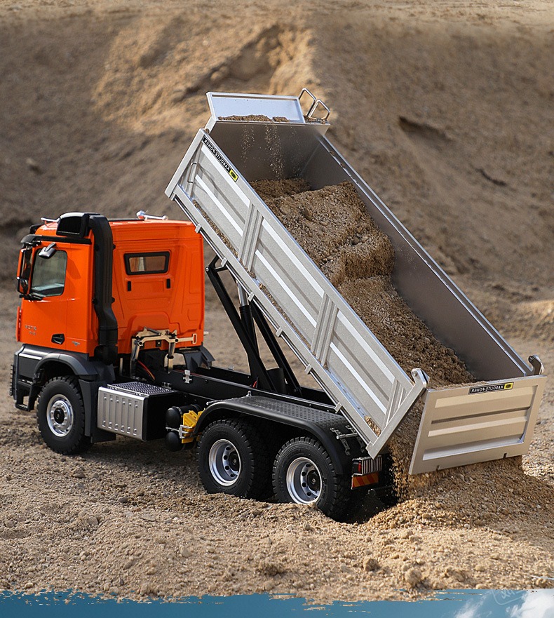 卡勃力特1::14遥控自卸车K5702自卸泥头工程车模型6x6丝杆举升