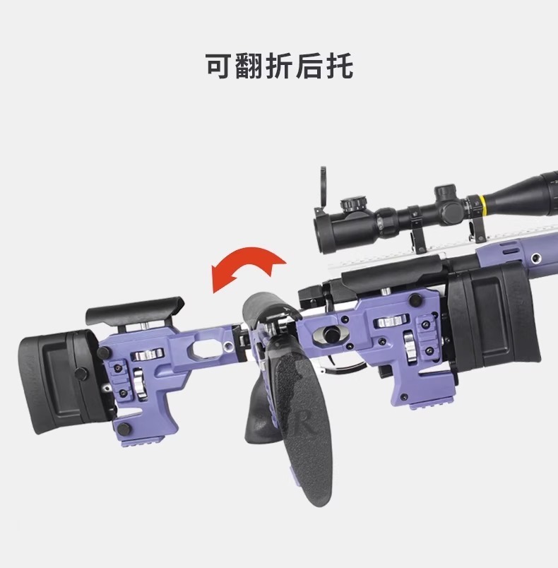 捷鹰MSR狙击枪尼龙仿真AWM抛壳软弹枪手动拉栓成人吃鸡模型玩具枪