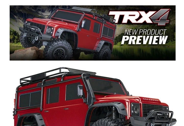 新品Traxxas遥控电动越野车攀爬车TRX-4仿真路虎卫士82056-4 包邮