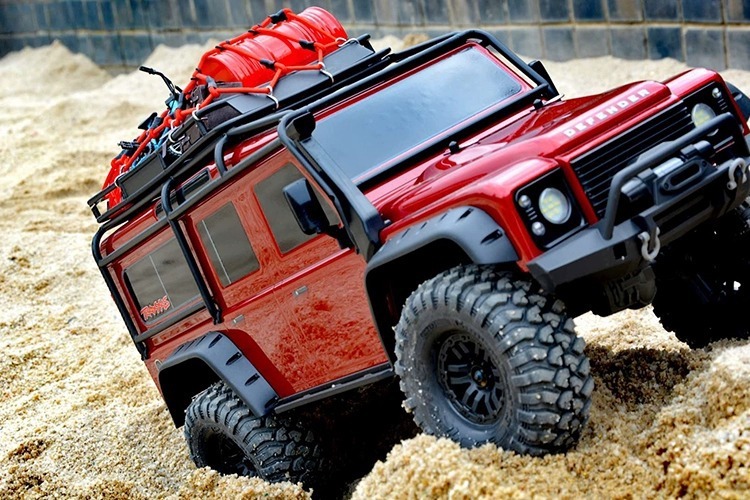 新品Traxxas遥控电动越野车攀爬车TRX-4仿真路虎卫士82056-4 包邮
