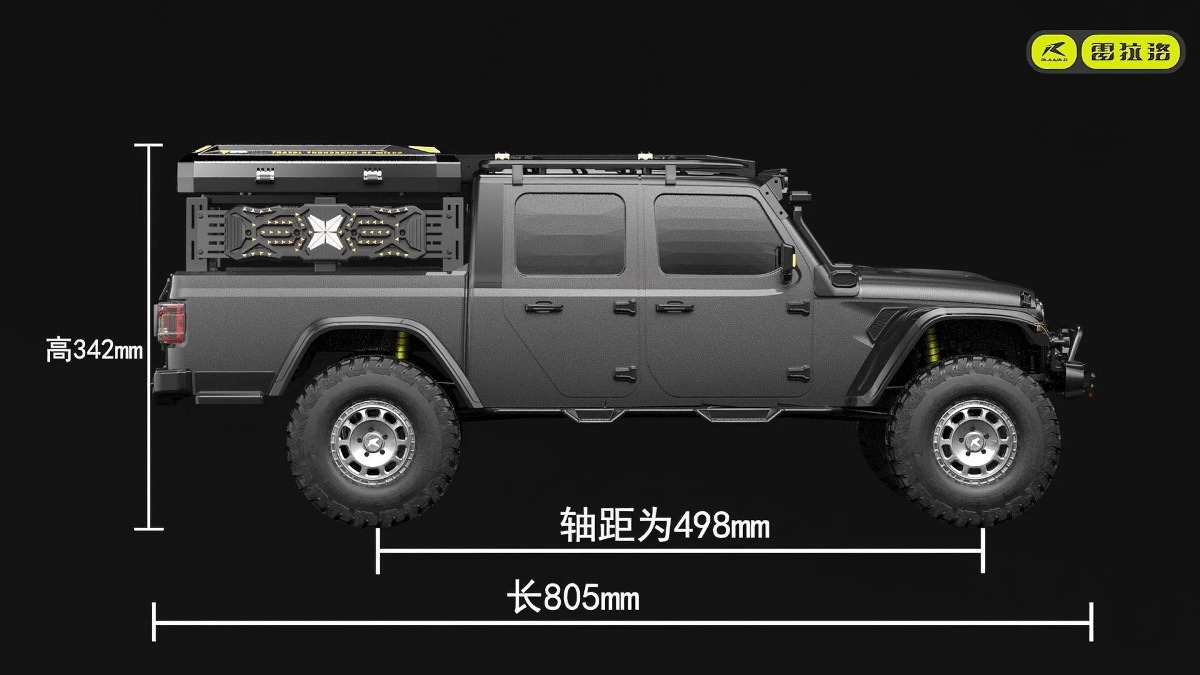 雷拉洛JK07 Pro 1/7攀爬车RC遥控车电动四驱无刷仿真越野车模型