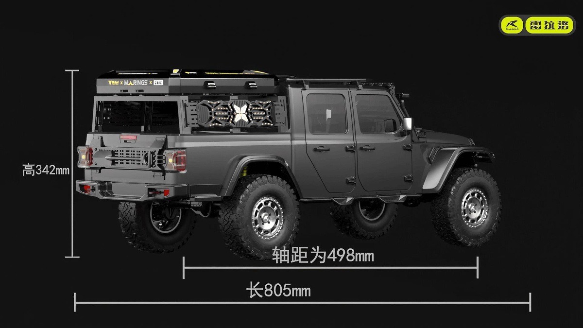 雷拉洛JK07 Pro 1/7攀爬车RC遥控车电动四驱无刷仿真越野车模型