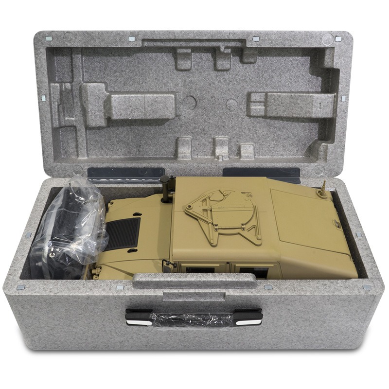 军用卡车1/10仿真模型4*4军卡P408恒冠悍马越野RC高档遥控车声光