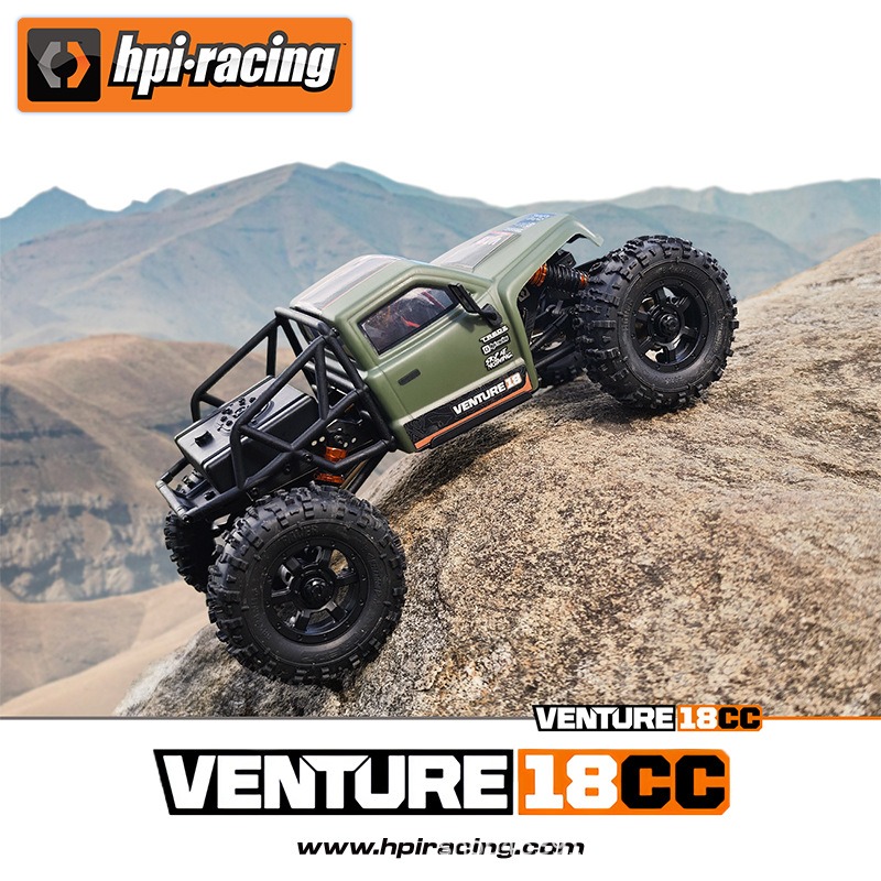 HPI 1/18 VENTURE18 CC FLUX 无刷RC遥控电动四驱攀爬车越野车