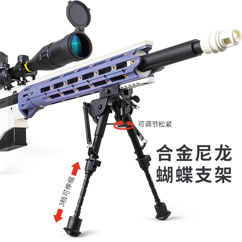 捷鹰MSR狙击枪尼龙仿真AWM抛壳软弹枪手动拉栓成人吃鸡模型玩具枪