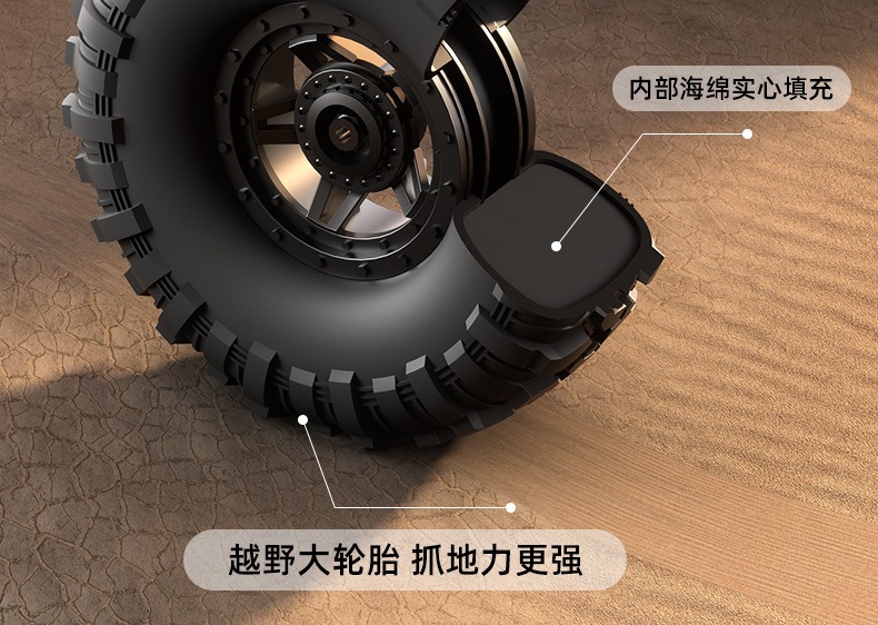 煌博R1011牧马人遥控车专业攀爬四驱越野高低速玩具车1:10 模型