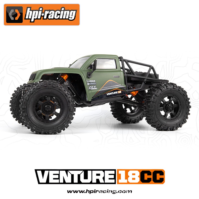 HPI 1/18 VENTURE18 CC FLUX 无刷RC遥控电动四驱攀爬车越野车